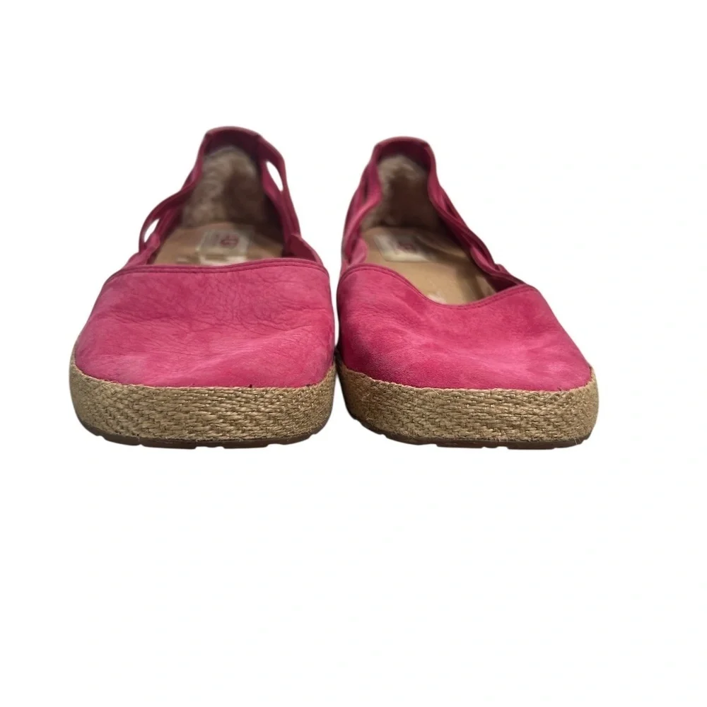 UGG Cicily Pink Slip On Sandal Espadrille size 8.5